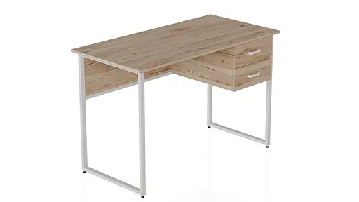 Компьютерный стол Ferrum-decor Таккота 75x140x70 белый ДСП Дуб Артизан 32мм (FRD-102134)