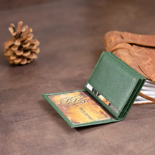 Женский кожаный кошелек-визитница ST Leather 10х6.5х1 см acs0015961 - фото 8