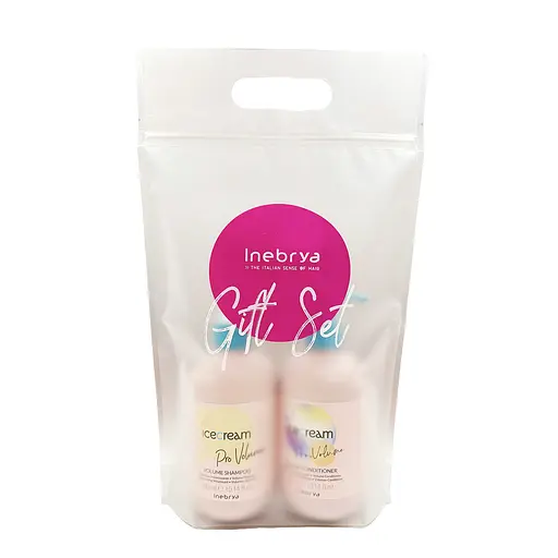 Подарунковий набір для волосся Inebrya Ice Cream Pro Volume Gift Set шампунь, 300 мл  кондиціонер, 300 мл - фото 1