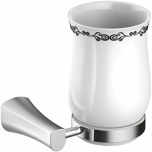 Склянка для зубних щіток Imprese Cuthna stribro 120280 хром - фото 1