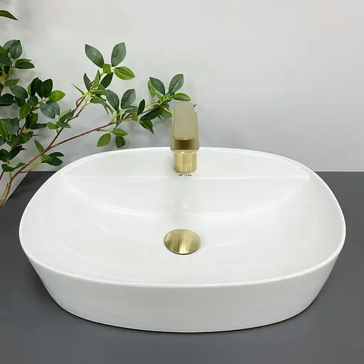 Умивальник VBI Agordo M white накладний VBI-014904, Білий - фото 4