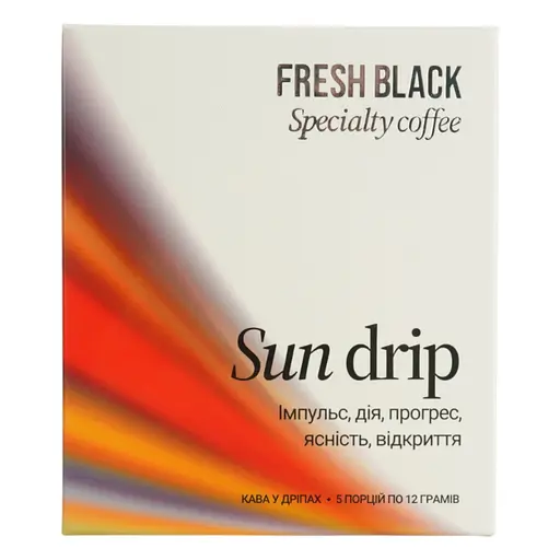 Кава спешелті Fresh Black експерементальної ферментаціі Sun drip set 5 х 12 г - фото 1