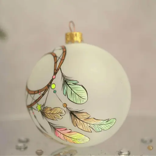 Ялинкова прикраса Санта Шоп Ловець снів скло (4820001154603) - фото 3