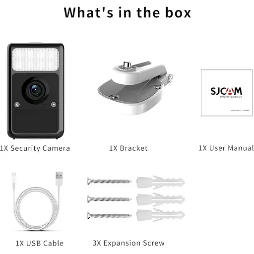 IP відеокамера SJCAM S1, JPG, 4M, 2.4GHz, LED + infrared, MP4 - фото 5