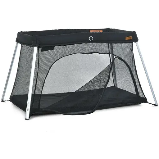 Кроватка-манеж El Camino ME 1194 SO EASY Black 2 уровня матрас чехол до 15 кг - фото 3