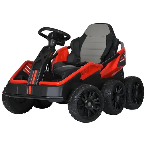 Електромобіль дитячий Bambi Карт M 5765EBLR-3 на шести колесах та шкіряним сидінням
