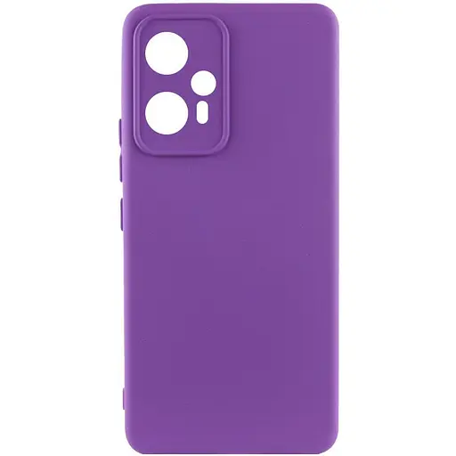 Чехол Silicone Cover Lakshmi Full Camera A для Xiaomi Redmi Note 12T Pro Фиолетовый / Purple