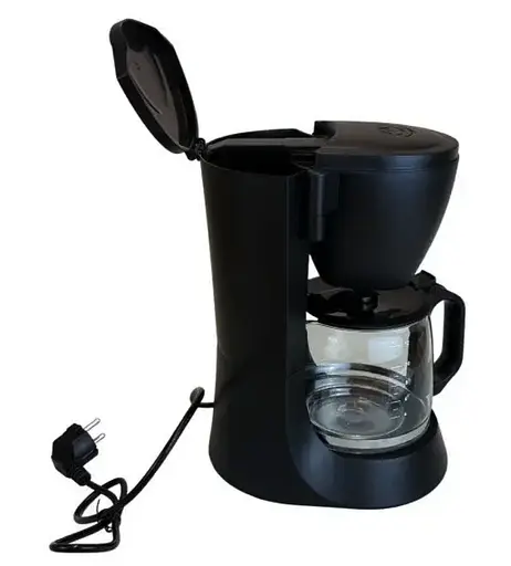 Кофеварка капельная с автоподогревом Grunhelm GDC12 со стеклянной колбой 1200 мл 700Вт Черный - фото 2