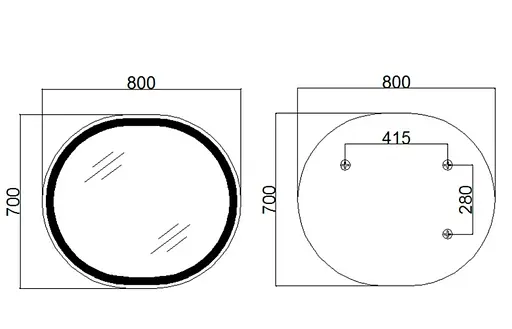 Зеркало Qtap Gemini круглое с LED-подсветкой Touch QT2578R8071W - фото 11