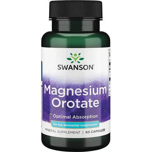 Магний оротат Swanson Magnesium Orotate 40 мг 60 капсул