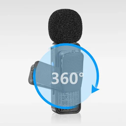 Профессиональный беспроводной микрофон Boya BY-V2 Lightning 2 шт. Black (18871) - фото 5