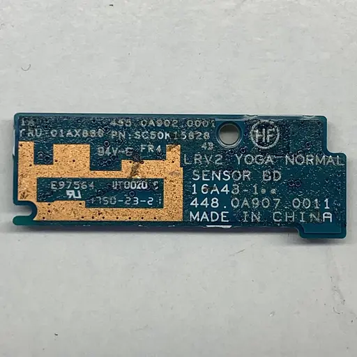 Дод. плата Sensor Subcard Board для ноутбука Lenovo ThinkPad X1 Yoga (2nd Gen) (01AX886, SC50K15828) - фото 3