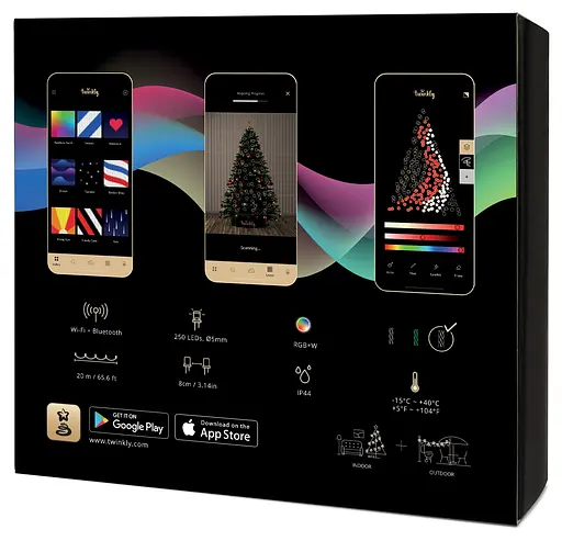 Twinkly Smart LED Гірлянда Twinkly Strings RGBW 250, Gen II, IP44, 20м, кабель прозорий - фото 2