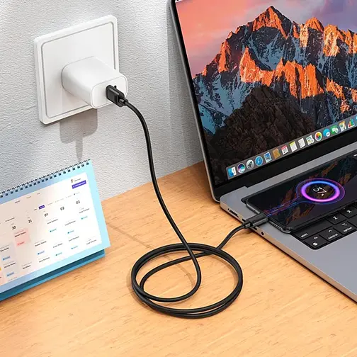 Кабель для заряджання Hoco X122 USB Micro USB міцний силіконовий матеріал 1 метр Чорний - фото 3