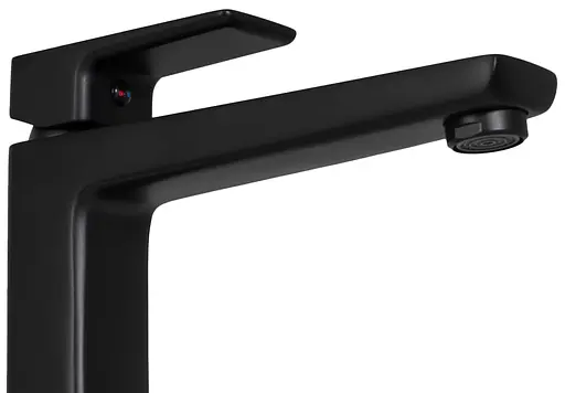 Смеситель для умывальника Rea Orix высокий black REA-B8467 Черный матовый - фото 3