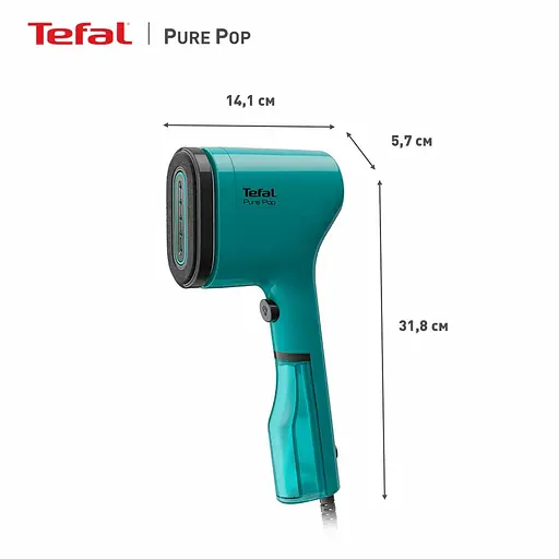 Компактный отпариватель Tefal Pure Pop зеленый 1300 Вт (DT2024E1) - фото 13