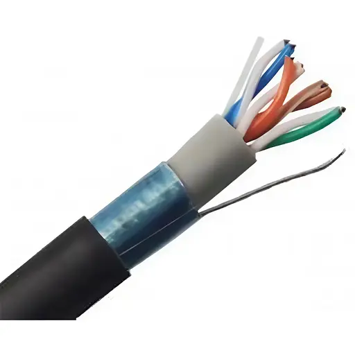 Кабель вита пара Atcom 13426 Premium FTP cat5e 4х2х05 мм мідь PVC+PVE 305 м