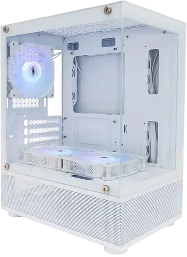 Корпус 1stPlayer Mi2-A-WH-2F7R-W-1F7-W ARGB White - фото 2