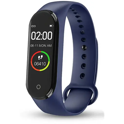 Фитнес-браслет M4 с цветным дисплеем Blue (sw014-R)