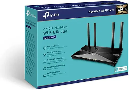 Роутер TP-Link Archer AX1500 Black 802.11ax (Archer-AX1500) - фото 6