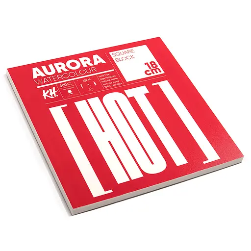 Склейка-блок для акварели Watercolour 300г/м2 20 л HP (проклейка 4 стороны) мелкое зерно Aurora - фото 3