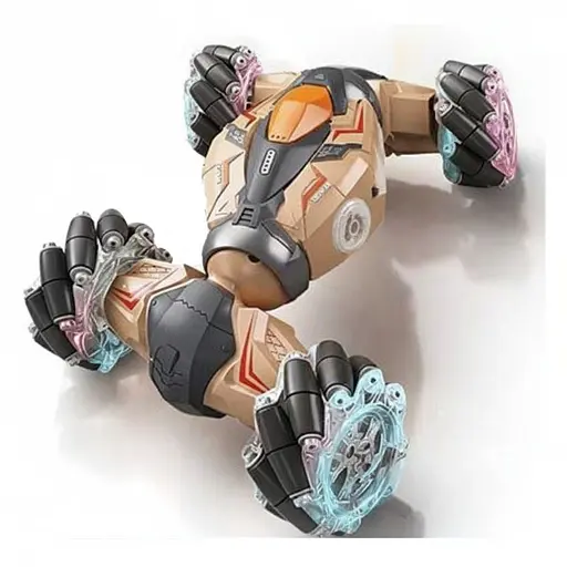 Радіокерована машина-перевертень YJ 098-3 A-01, 4х4, роликові колеса, акумулятор 3.7V, пульт 2.4GHz, браслет, Помаранчева