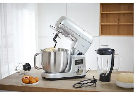 Кухонный комбайн 3в1 Silver Crest SKMW 900 A1 миксер тестомиксер блендер silver - фото 7