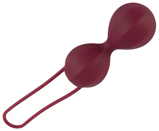 Вагінальні кульки Magic Shiver, 15.5 см, бордовий - фото 2