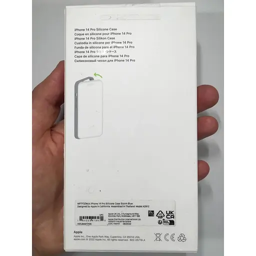 Оригинальный силиконовый чехол Apple Silicone Case MagSafe Storm Blue для iPhone 14 Pro (6.1") (MPTF3ZM/A) - фото 5