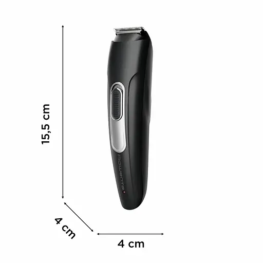 Триммер Rowenta Stylis Easy, для бороды и усов, сеть+акум., насадок-2, сталь, черный - фото 3