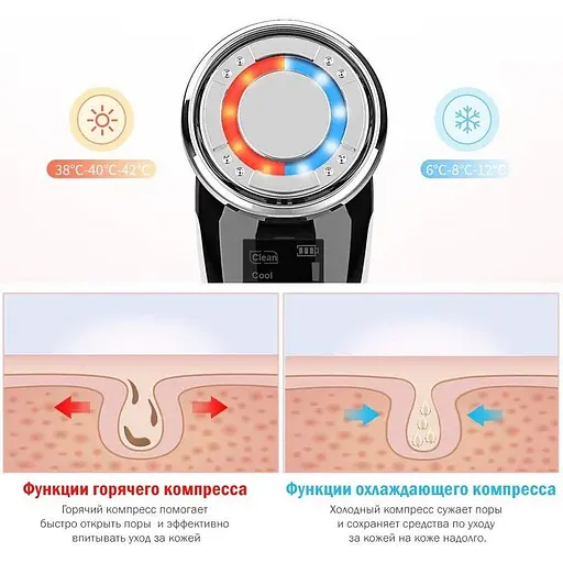 RF Ліфтинг масажер для обличчя Medica+ Skin Lifting 7.0 Ems+led White - фото 7