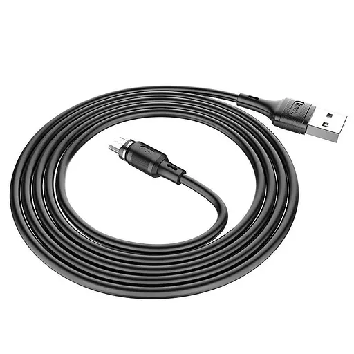 Кабель Hoco X52 Sereno magnetic charging cable for Micro Чорний - фото 2