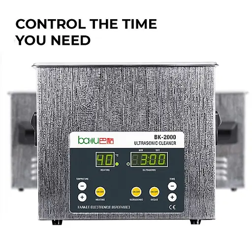 Ультразвуковая ванна BAKU BK-2000 с функцией дегазации жидкости 2.3L 120W - фото 6