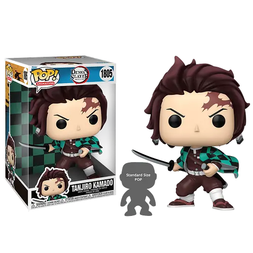 Фігурка Funko POP Jumbo: Танджіро Камадо 1805 з аніме Клинок, що розсікає демонів Demon Slayer - фото 2