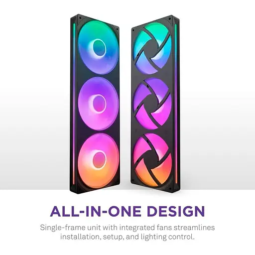 Вентилятор NZXT F360 RGB Core Black (RF-U36HF-B1) - фото 6