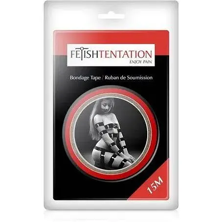 Скотч для бондажа Fetish Tentation Red (15 м) - фото 3