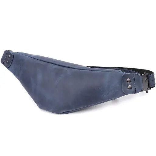 Чоловіча зручна бананка із натуральної вінтажної шкіри SHVIGEL 29х11х4,5 см sum0027468 - фото 12