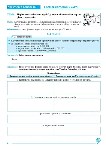 Географія. 6 клас. Практикум (за модельною навчальною програмою "Географія. 6-9 класи" автор Запотоцький С. П. та ін.) - фото 3