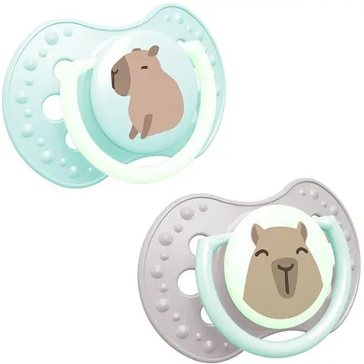 Пустышка силиконовая динамическая LOVI CapiChill 0-6 месяцев 2 шт. голубая (22/932boy)