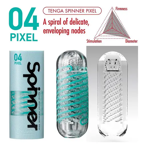 Мастурбатор Tenga Spinner Pixel мятный - фото 6