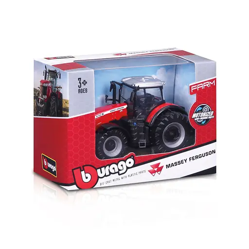 Дитяча іграшка Трактор Massey Ferguson 8740S Bburago 18-31613, 10 см - фото 4