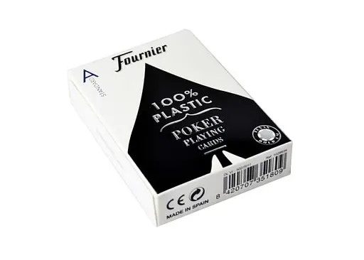 Карти гральні Fournier 2500 100% Plastic Standard Index (red blue) (10016249) - фото 2