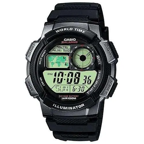Электронные спортивные часы наручные мужские оригинальные Casio Collection AE-1000W-1BVEF