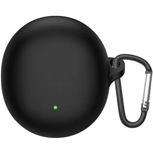 Чохол-накладка DK для Oppo Enco R2 Silicone Candy Friendly з карабіном (016054) (black)