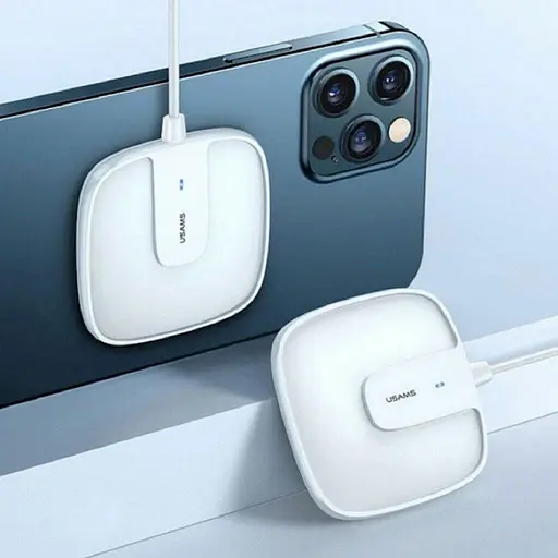 Бездротове зарядне Usams US-CD159 W1 Extra-thin Magnetic Fast Wireless Charger 15 W (Max) - фото 3