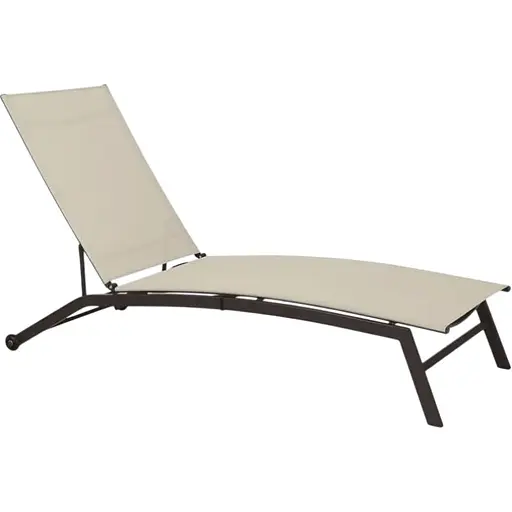 Садовый лежак Chomik Garden Line Soul с колесами бежевый