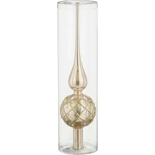 Ялинкова верхівка Mica Decorations скляна 31 см золотиста глянцева (1179380)