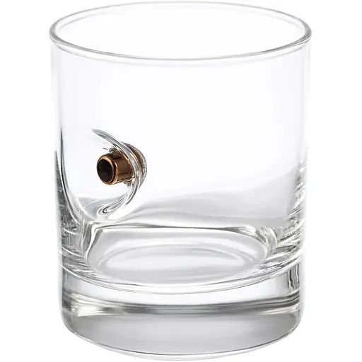 Стакан Gun&Fun для виски с пулей калибр 9 мм