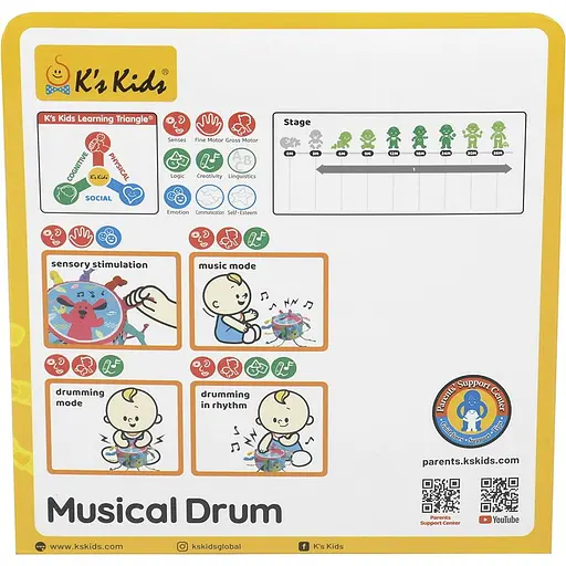 Игрушка Ks Kids Барабан музыкальный (KA10814-OB) - фото 3