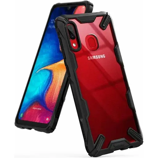 Чохол до мобільного телефона Ringke Fusion X Samsung Galaxy A20 Black (RCS4521) - фото 1